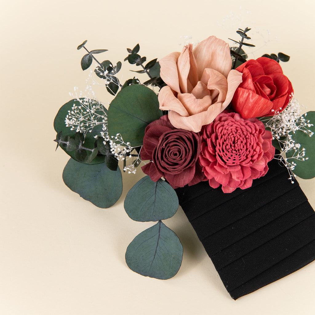 Luxe Velvet Groom's Pocket Boutonniere